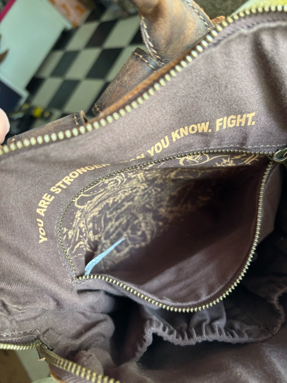 STS Ranchwear Brown Leather Convertible Bag with Strap - Picture 5 of 13